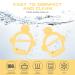 Vicloon Baby Teething Ring - 2PC Silicone BPA-Free Soft Lion Bite Toys for 3+ Months - Dental Aid & Massager - Yellow - Buy Online on SooperMarket.com