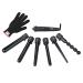 Curling Wand Set Zealite Curling Iron Set Interchangeable Ceramic Barrels and Free Heat Resistant Glove (Irregular 6 in 1) Normal