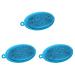 FRCOLOR 3pcs Toddler Scalp X. Silicone Shower Home Gentle Shampoo Massage Pad Child Inch Children Care Scrubber Household Soft Bath  Bath Soother Newborn Bristle Parent Exfoliation 13.5x7cmx3pcs