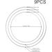 Sntieecr 9 PCS Metal Floral Hoop Wreath Macrame Rings for DIY Wedding Decorations - 6/8/10 Inch Silver Hoop Set - Buy Online on SooperMarket.com