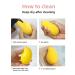 KZZM 6-Pack Mango Shaped Makeup Sponges Blender - Ideal for Liquid, Powder, and Cream Makeup - Buy Online on SooperMarket.com
