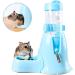 Hamster Water Bottle 80ml Hamster Water Dispenser Free Standing Small Animal Water Bottle with Stand Hut Automatic Feeder and Food Dispenser Holder for Rabbit Guinea Pig Rat Gerbil Chinchilla - Buy Online on SooperMarket.com