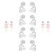 4 Pairs Reetuzz Acupuncture Earring Acupressure Slimming Earrings Non Piercing Acupressure Earrings Acupressure Earrings for Weight Loss Women Ear Clips for Acupressure (D)