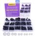 154pcs Black Solid Plastic Safety Eyes with Washers for DIY Crafts - Teddy Bear Dolls, Plush Animals, Puppets - 1Box - 12 Sizes - Buy Online on SooperMarket.com