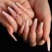 Brishow Coffin Artificial Nails - Long Gradient Ballerina Acrylic Press-On Nails (24pcs) for Women & Girls - Shop Now! - Buy Online on SooperMarket.com