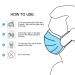 NU R 10pcs 3 Ply Disposable Face Mask Mask with Filter Layer and Elastic Earloop Retail Sealed bags Grey - Buy Online on SooperMarket.com