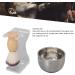 Topyond 3-Part Men's Shaving Set | Acrylic Brush Holder Gentle Nylon Bristles & Soap Shell | Premium Shaving Brush & Bowl Set - Buy Online on SooperMarket.com