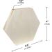 6 Pack 4x4.6 in Hexagon Unfinished Wood Canvas Boards for Painting and Crafts - Buy Online on SooperMarket.com