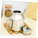 OUNONA 2pcs Sauce Pot Metal Oil Cruet Oil Pouring Bottle Mini Locker Oil Spout Oil Dispenser Bottle Metal Oil Bottle Pourer Vinegar Dispensing Cruets Condiment Liquid Kitchen Supplies 16X13X9.5CMx2pcs Silverx2pcs - Buy Online on SooperMarket.com