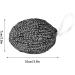 Stainless Steel Sponges Scrubbers | Hangable Kitchen Cleaning Metal Dish Scrubber Cleaning Brush For Pots Non-Stick Pot Steel Wire Ball Heavy Duty Dish Scrubber Stainless Steel - Buy Online on SooperMarket.com