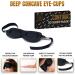 Samadhaan 3D Sleep Mask Deep Orbit - Ultra Light Weight & Comfortable Concave Molded Night Mask for Eyelash Extensions - Black - Buy Online on SooperMarket.com