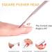 2 Pcs Stainless Steel Cuticle Pusher & Peeler Set for Nail Care | Dual Head Nail Scraper for Fingernails & Toenails - Professional UV Gel Polish Remover Tool - Buy Online on SooperMarket.com