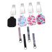 minkissy 4 Sets Keychain Bottle Cover Key Fob Key Holder Keyring Lipstick Neoprene