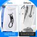 Leather Stethoscope Holder Hip Clip - Black Holster with Inner Pocket & Velcro for Doctors Nurses EMTs | Buy Online - Buy Online on SooperMarket.com