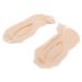 Professional Toe Separator Socks Portable Safe Soft Stretch Bunion Relief Socks for Women Office Work (Skin Color)