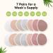 Organic Bamboo Nursing Breast Pads - 14 Washable Pads + Wash Bag - Breastfeeding Nipple Pad for Maternity - Reusable Nipplecovers for Breast Feeding (Lovelle  Large 4.8") Lovelle Large 4.8" - Buy Online on SooperMarket.com