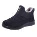 Rainproof shoes ladies snow winter lined shortly boots ankle boots flat outdoor slippery stylish gloves boots hiver warm leisure superfit snowboots shoes 40 EU black