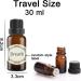 Alledomain 5Pcs 30ml Amber Glass Essential Oils Bottles with Black Cap/Dropper/Label Empty Bottle Refillable Sample Container for Massage oil/Aromatherapy/Perfume/Fragrance Oil 5pcs * 30ml - Buy Online on SooperMarket.com