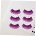 ABOOFAN 6 Pairs Halloween Eyelashes for Women Halloween Makeup Eyelashes False Eyelashes Natural Look Tinsel Eyelashes Shining False Lashes Lash Extension Kit Extend Purple 3d Slender - Buy Online on SooperMarket.com