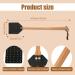 Peutier 2Stk Leather Fly Swatter - 49.5cm Durable Wooden Handle for Indoor & Outdoor Use | Black & Brown - Buy Online on SooperMarket.com