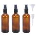 Ouyanka 3 pieces 100ml spray bottle glass spray bottle Small fine fog spray bottle glass bottles atomizer with pipette and funnel for essential oils perfume liquid