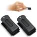 Vercanmonth 2 pieces brass pet training clicker signaling cricket clicker metal dog clicker for puppy cats trainer pet owners (black)