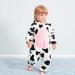 COOKY.D Unisex Winter Hooded Romper Jumpsuit - 24-30 Months Cow Print - Buy Online on SooperMarket.com