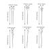 14 Pack Vintage Retro Chinese Japanese Silver Hair Sticks Pins Picks - Decorative Hair Accessories for Women - Buy Online on SooperMarket.com