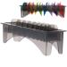 Rectangular Plastic Blade Organizer for 10 Blades Clipper Comb Holder Storage Case Rack 10 Grid Base for Hair Clipper Limit Comb Guide Comb