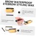 Angoily 2 Pcs Styling Cream Wax and Clear Brow Wax Makeup Wax Stick Earth Tones - Buy Online on SooperMarket.com