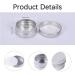 Aluminium Empty Containers 4 Pcs Round Travel Cream Jars 10 ml Empty Aluminium Tins with Lids Little Tin Pots Cosmetic Pots for Lip Balm Lotion Cream Masks Mini Candles Cosmetics (Silver) - Buy Online on SooperMarket.com