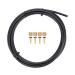 Fishlor Bicycle Brake Tube, 3m Bike Hydraulic Disc Brake Hose Tube with Olive Connector Inserts Set Accessory