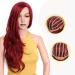 HBINGBING Synthetic Red Wigs Long Wavy Hair for Women Black Hairs Wave Cosplay Wigs Glueless Hair High Density