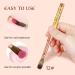 Saviland Size 12 Kolinsky Acrylic Nail Brush - Professional 100% Pure Kolinsky Oval Brush with Golden Handle and Rhinestone Accent - Ideal for Acrylic Application - Nail Art Tool - Buy Online on SooperMarket.com