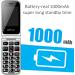 Artfone F20 Big Button Mobile Phone for Elderly - Sim Free, Easy to Use, SOS Button, Torch, FM Radio - 2.4 LCD Display - Blue - Buy Online on SooperMarket.com