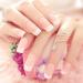 RUNRAYAY 24Pcs Press on Nails Medium Nude French Tip Fake Nails Coffin False Nails with Design for Women and Girls Z