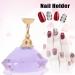 4 Colors Magnetic Nail Tips Stand Magnetic Nail Tips Practice Stand Crystal Alloy Holder Nail Art Display Stand(Purple) - Buy Online on SooperMarket.com