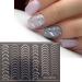 French Line Nail Art Stickers Decals - Rose Gold 3D Self-Adhesive Decorations for Manicure - Buy Online on SooperMarket.com