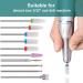 Fiezkaa 10Pcs Ceramic Nail Drill Bits Set - Professional Efile Bits for Acrylic Gel Nails - Cuticle Remover Diamond Bits for Manicure Pedicure - Buy Online on SooperMarket.com