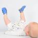 Dotty Fish Soft Leather Baby Shoes | Toddler Sandals | Non-Slip Suede Soles | Sky Blue | 0-6 Months to 3-4 Years - Buy Online on SooperMarket.com