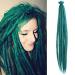 No LIFE 10PCS 50cm turquoise dreadlock extensions one-sided crocheted synthetic dreadlocks accessories jamaica punk hip-hop reggae hair braiding wigs faux locs for fashion men women