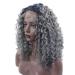 BGHJUE Women's Dark Grey Long Wave Synthetic Wig | Curly Lace Front Hairpieces for International Shipping - Buy Online on SooperMarket.com