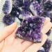 1pc 40g-55g Purple Feng Shui Natural Amethyst Crystal Quartz Drusy Geode Cluster Stone Decoration Ornament Feng Shui Decoration Natural Stones and Minerals - Buy Online on SooperMarket.com