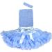 Time to Sparkle 4pcs Crochet Tutu Infant Dress Set - Baby Blue - 10x12 inch Skirt Pettiskirt - 25x30cm Tube Top for Baby Girls - Buy Online on SooperMarket.com