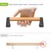 SELEWARE 12 Wood Handle Playground Safety Grab Bar - Indoor Outdoor Solid Beech Wood Handrail w/ Plastic Brackets - Buy Online on SooperMarket.com