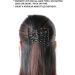 Salmue Hair Combs with Elastic by HairZing - Double Comb for Thick Hair - Magic Easy Beads - Stretchy Hairpin for Women & Girls - Black - Buy Online on SooperMarket.com
