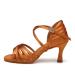 Aoqunfs dance shoes women Latin professional salsa tango bachata samba ballroom party dance exercise performance dance shoes wx2324 2324 brown 7 5cm paragraph 42 EU