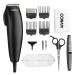 ConairMAN Dual Voltage Hair Clippers for Men 12-piece Hair Clipper Great for Travel Black 12-Piece Set