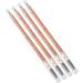 Eyebrow Pencil DoubleSided Waterproof 4 Pieces LongLasting Eyebrow Makeup Pencil Moderate Hardness Spiral Brush Head Beech Pen Handle for Daily Travel (Coffee) - Buy Online on SooperMarket.com
