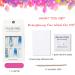 Gradient Blue White Gold Foil Fake Nails - 24Pcs Square Full Cover Long Press-on Nails for Women - Acrylic Glossy False Nails with Designs and Glue-On Technology - Buy Online on SooperMarket.com
